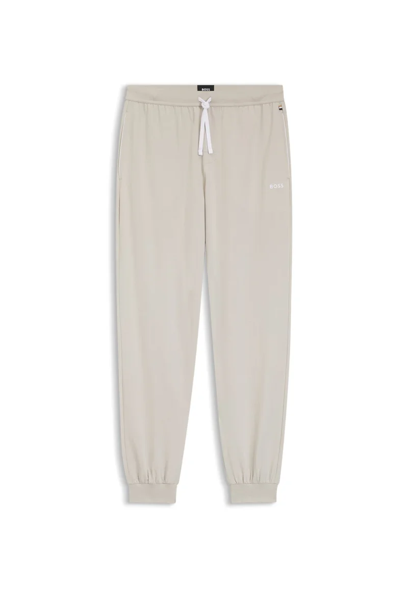 بوس Stretch-cotton tracksuit bottoms with embroidered logo
